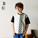 縦切替ロゴプリント半袖Tシャツ/クレセント(Crescent)