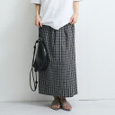 フロントタックチェックスカート≪手洗い可能≫/ビッキー(VICKY)