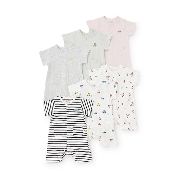 【GOODPRICE】半袖カバーオール／プティマイン（petit main）のサムネイル