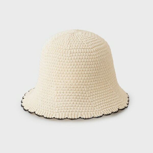 スカラップバケットハット／オペークドットクリップ（OPAQUE.CLIP）