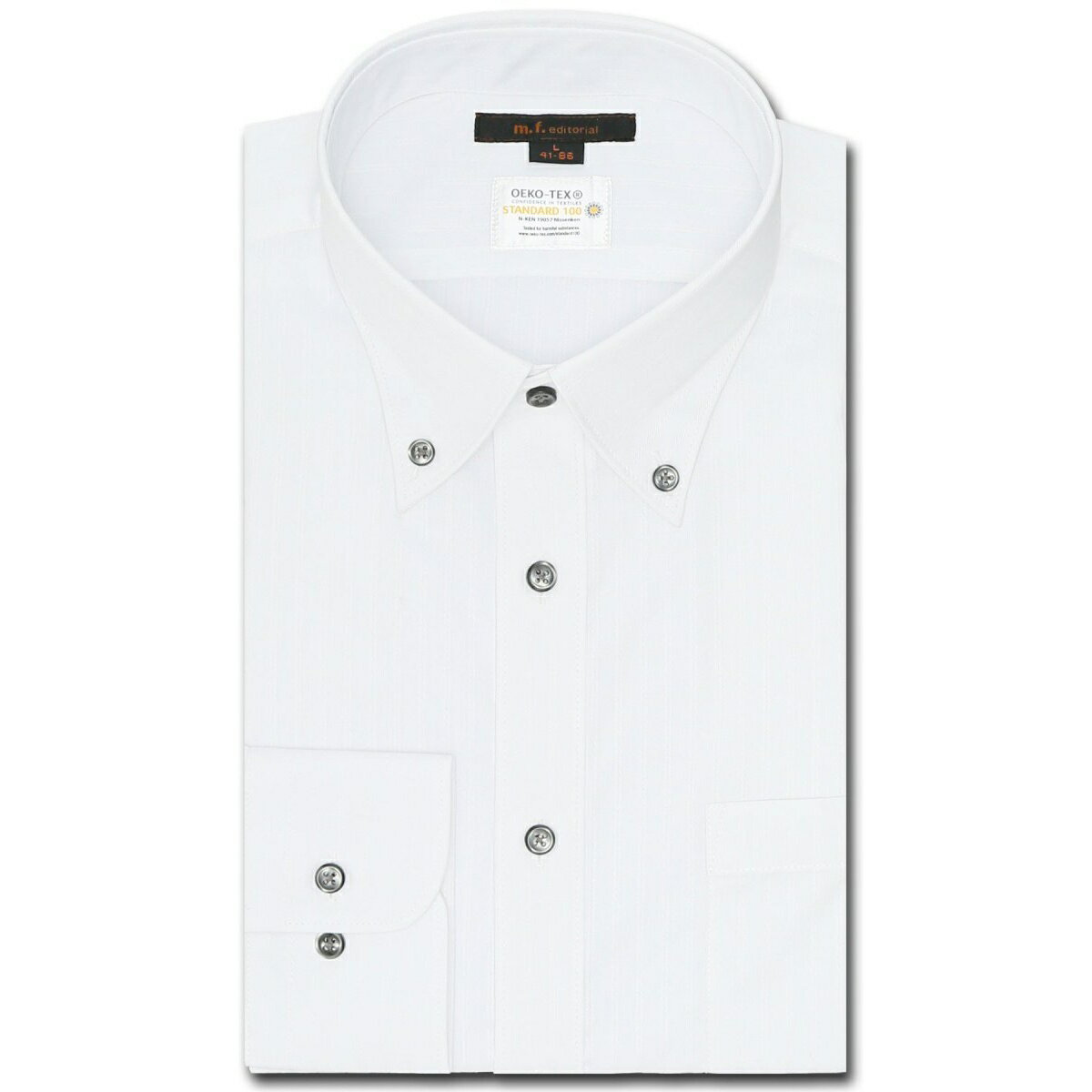 m.f.エディトリアル 形態安定 吸水速乾 ボタンダウン ビジネスドレス長袖シャツ／m.f.エディトリアル（m.f.editorial）