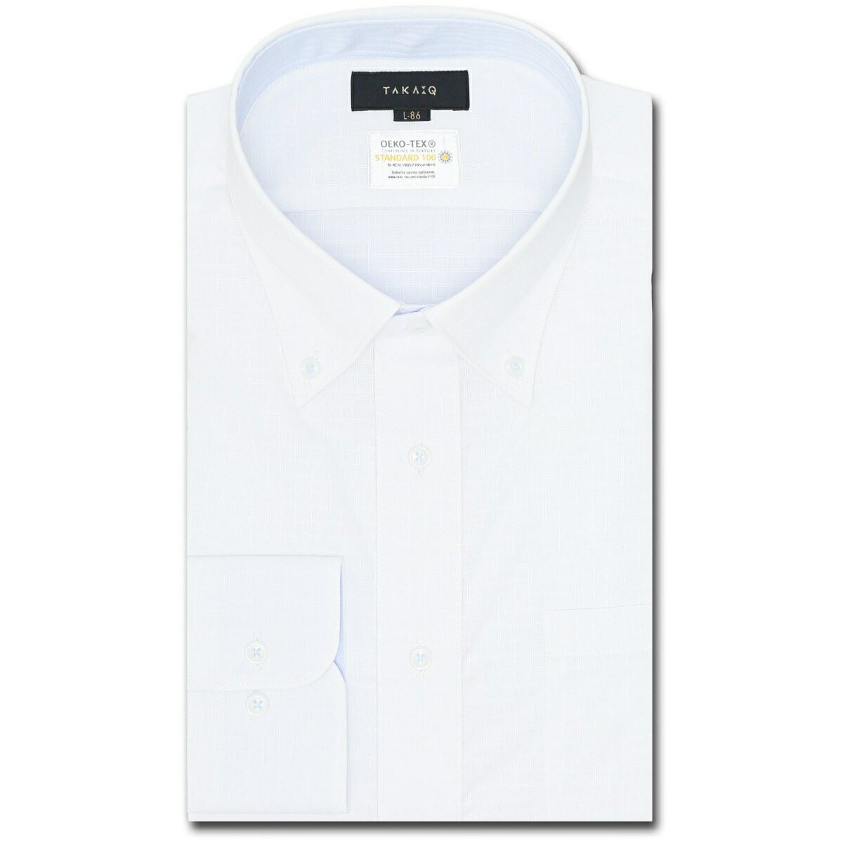 タカキュー 形態安定 吸水速乾 ボタンダウン ビジネスドレス長袖シャツ／タカキュー（TAKA-Q）