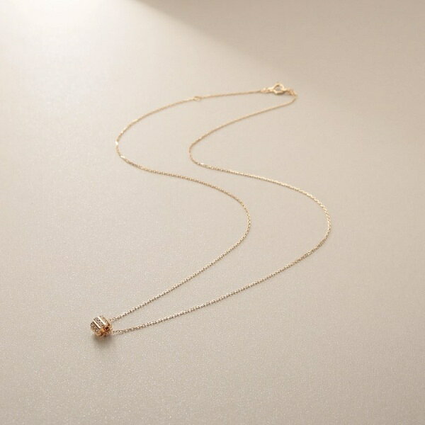 Red Coral - K10ダイヤモンド シフテッドビーズ ネックレス／ココシュニック（COCOSHNIK）