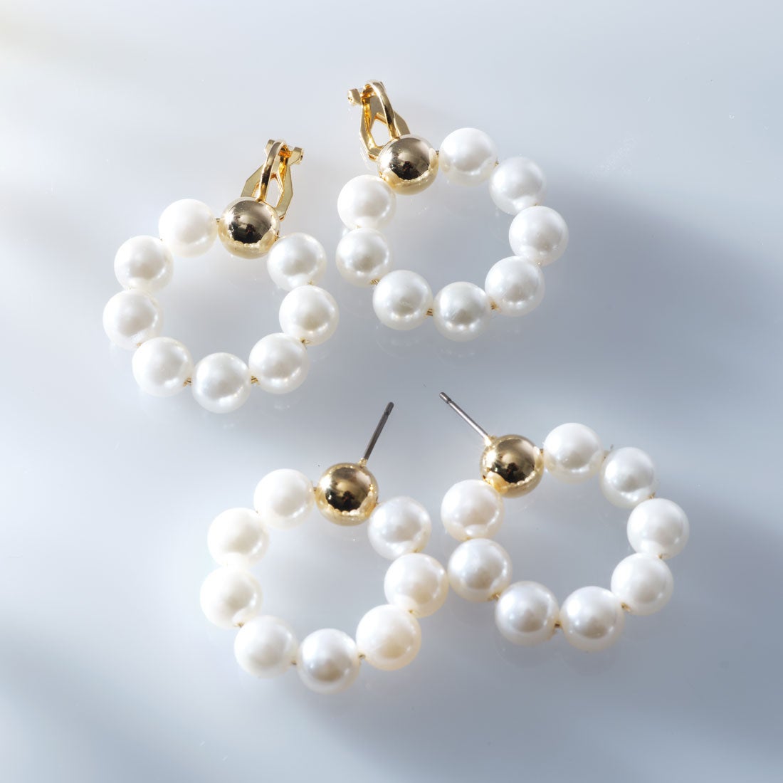 フルムーンパールピアス/イヤリング／ヴィリーナ（VIRINA）