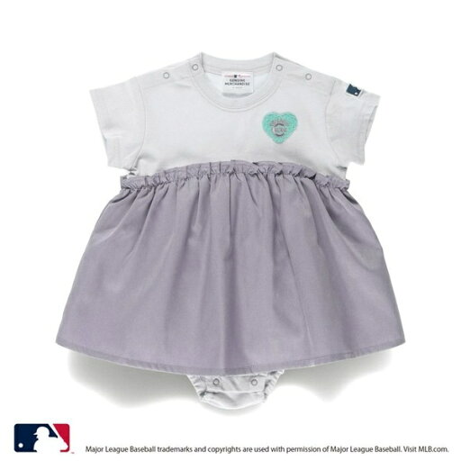 【MLB/Major League Baseball】ハートサガラ半袖カバーオール/ブランシェス(branshes) 【MLB/Major League Baseball】ハートサガラ半袖カバーオール/ブランシェス(branshes)