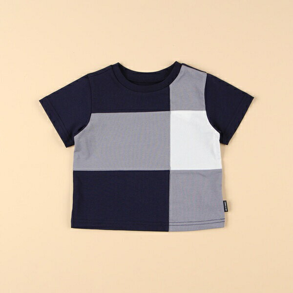 パッチワーク半袖Tシャツ(ベビーサイズ)/コムサイズム(COMME CA ISM)
