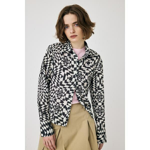 CHECKER FLAG GEOMETRY シャツ／マウジー（MOUSSY）