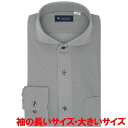 ホリゾンタルワイド 長袖 形態安定 ニットシャツ ストレッチ 大きいサイズ/ブリックハウス(BRICKHOUSE)