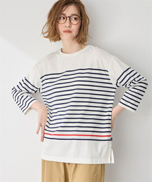 プチ オンフルール] オーガニックコットンロゴTシャツ レディス521094 
