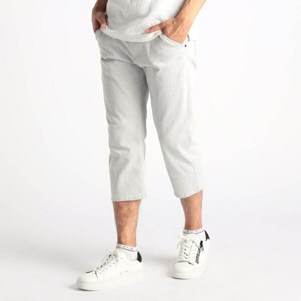 【NICOLE SPORTS】TCシャンブレーツイルクロップドパンツ/ニコルクラブフォーメン(NICOLE CLUB FOR MEN)