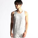 ランダムテレコ・メランジ天竺タンクトップ/ニコルクラブフォーメン(NICOLE CLUB FOR MEN)