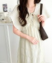 【mily bilet】高級感漂う微光沢素材。マジョリカプリーツギャザー使いフレアワンピ(ロング)/クラシカルエルフ(Classical Elf)