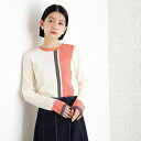 配色リブニット【洗える】/ザ ショップ ティーケー(THE SHOP TK)