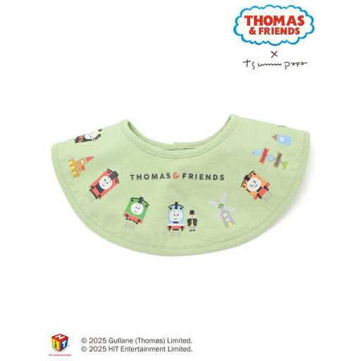 【きかんしゃトーマス×つむぱぱ×SLAPSLIP】THOMAS&FRIENDSプリント丸スタイベビー/スラップスリップ ベビー(SLAP SLIP BABY) 【きかんしゃトーマス×つむぱぱ×SLAPSLIP】THOMAS&FRIENDSプリント丸スタイベビー/スラップスリップ ベビー(SLAP SLIP BABY)