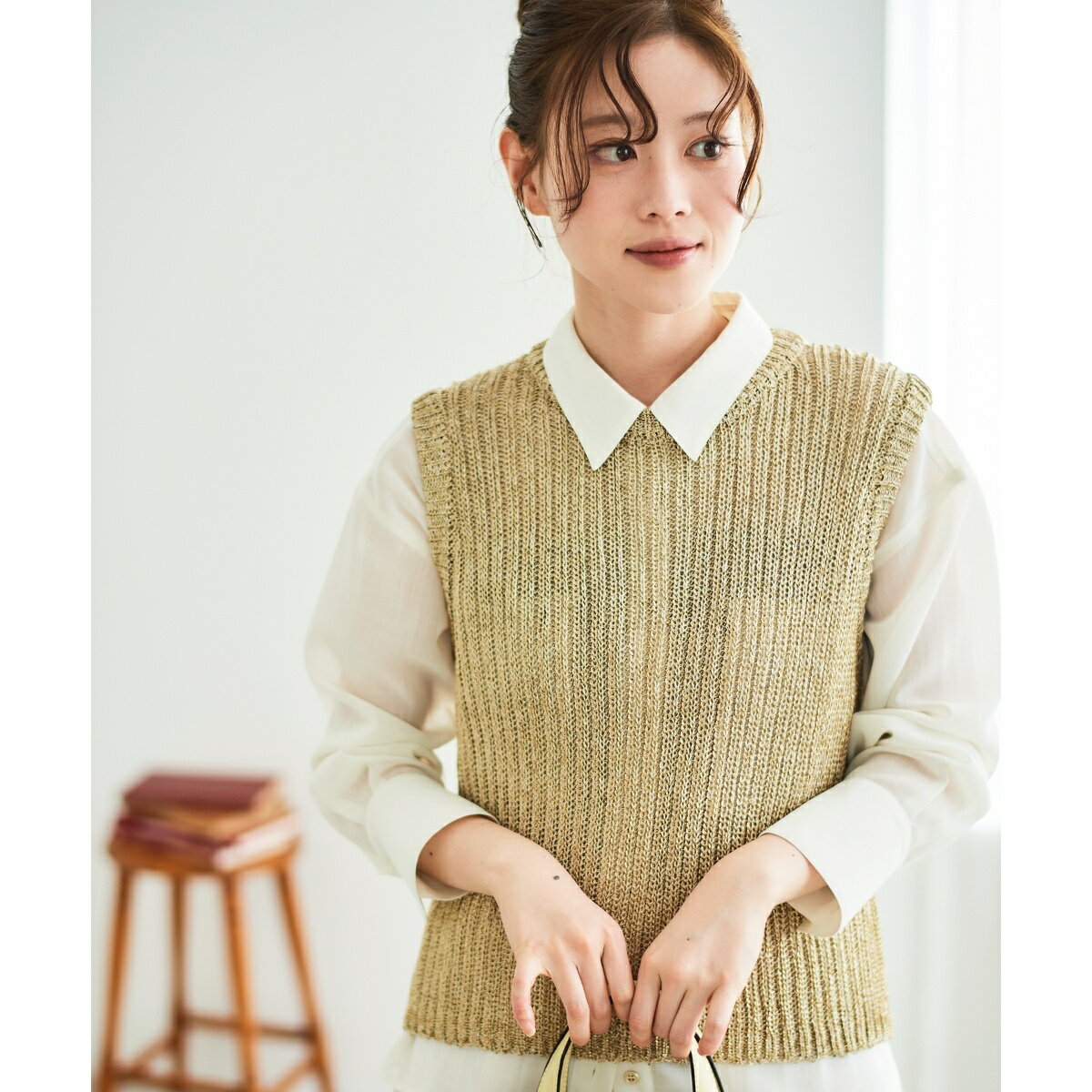 アビガイルラメベスト／ルクールブラン（le.coeur blanc）