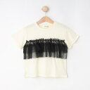 【100-120cm】チュールドッキングTシャツ/シューラルー(SHOOLARUE)