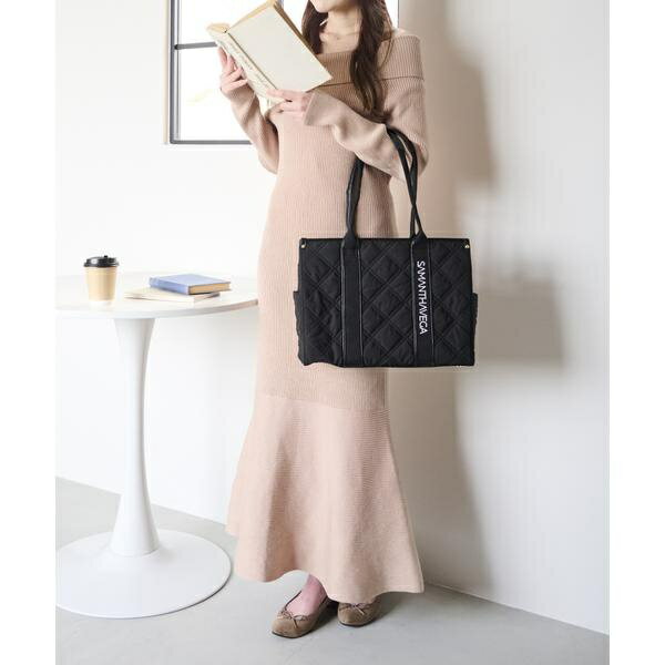 ■オンラインショップ＆一部店舗限定■ロゴテープオールマルチA4トート ／サマンサベガ（Samantha Vega ）