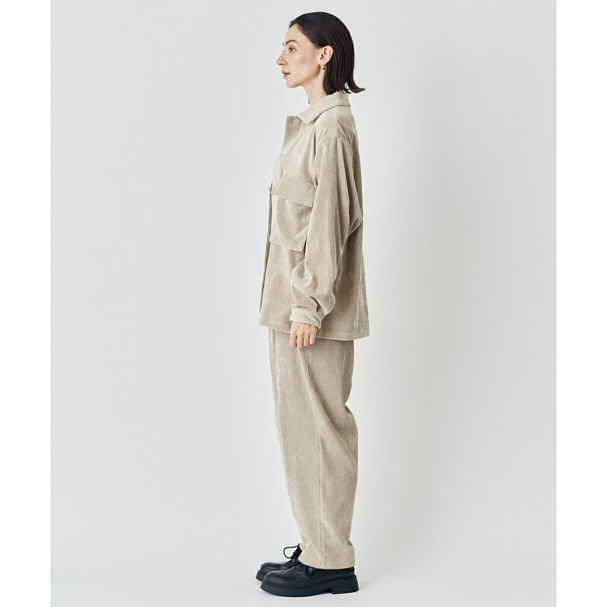 リラックス コーデュロイ ギャザーパンツ／アンフィーロ（UNFILO）