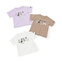 【防汚加工】DOGグラフィック半袖Tシャツ/プティマイン(petit main)