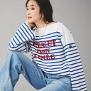 【BLANC basque】バスクボーダー×刺繍プルオーバー/アンタイトル(UNTITLED)