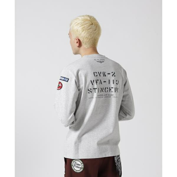 NAVAL PATCH LONGSLEEVE T-SHIRT ／ ネイバル パッチ ロングスリーブ ／アヴィレックス（AVIREX）