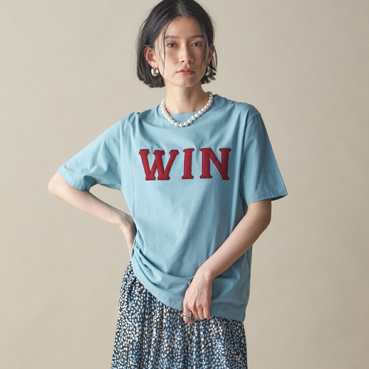 SHIPS NINE CASE:〈洗濯機可能〉パッチワーク ロゴ TEE／シップス（SHIPS）