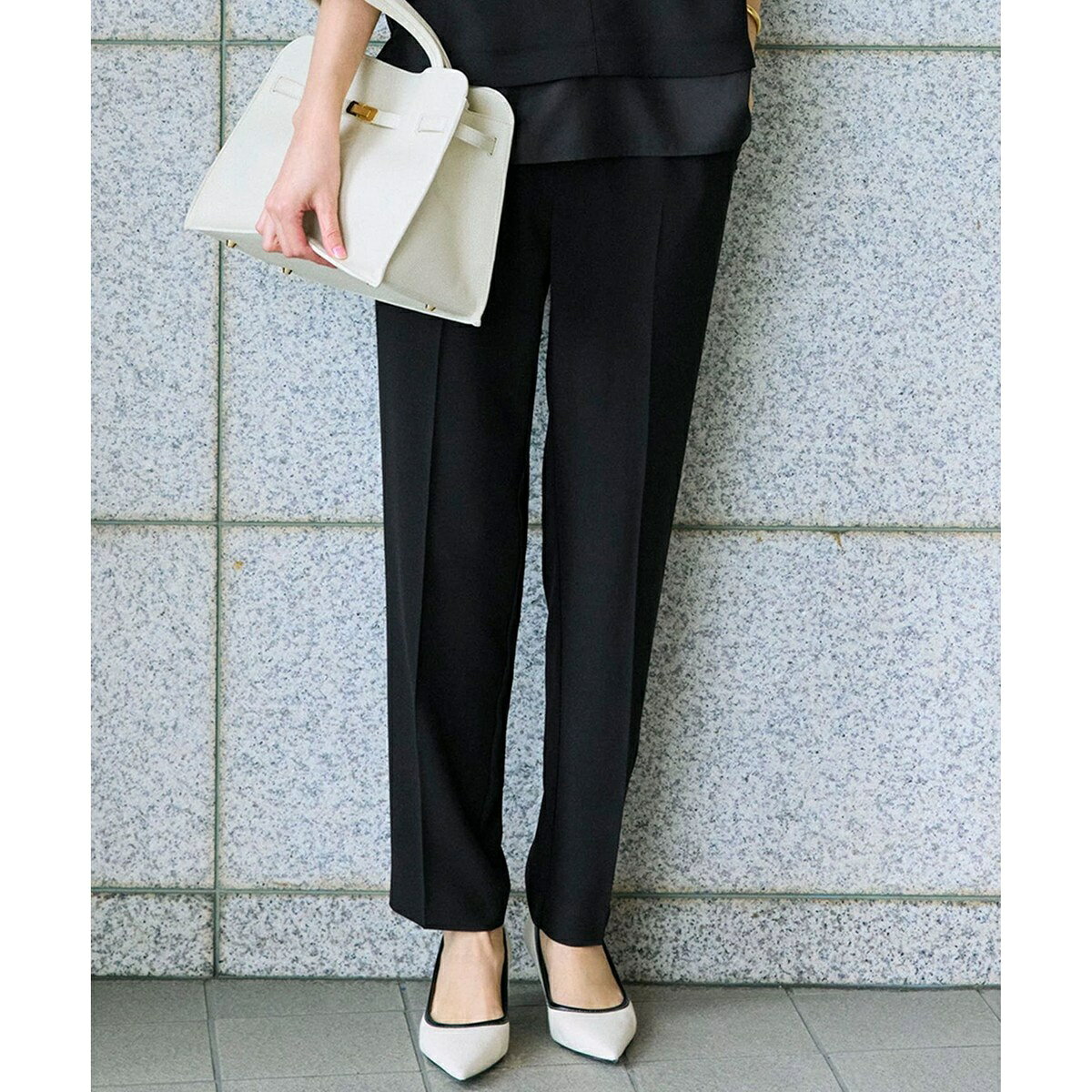 【Oggi・CLASSY.掲載】ストレッチジョーゼット テーパード パンツ／23区（23KU） 0101marui-12844542 丸井(マルイ)楽天市場店 サンプル画像3