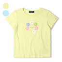 お花モチーフ半袖Tシャツ/ムージョンジョン(moujonjon)