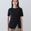 春SALE!【洗える】ねじりデザインTシャツ/インディヴィ(INDIVI)