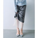 sheer washer layered skirt/コードエー(CODE A)