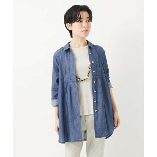 デニムチュニックブラウス/ジャンニ・ロ・ジュディチェ(GIANNI LO GIUDICE) デニムチュニックブラウス/ジャンニ・ロ・ジュディチェ(GIANNI LO GIUDICE)
