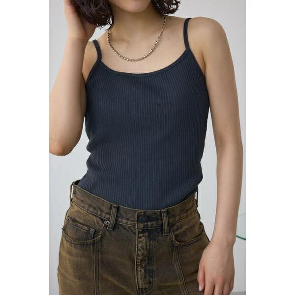ファインリブキャミソール／アズー