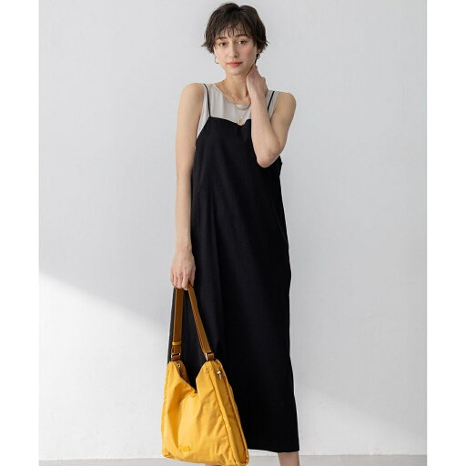 【洗える】リネンレーヨンストレッチ Iライン キャミソール ワンピース/23区(23KU) 【洗える】リネンレーヨンストレッチ Iライン キャミソール ワンピース/23区(23KU)
