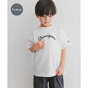 『別注』Champion×DOOORS チェーンステッチロゴTシャツ(KIDS)/アーバンリサーチ ドアーズ(URBAN RESEARCH DOORS)