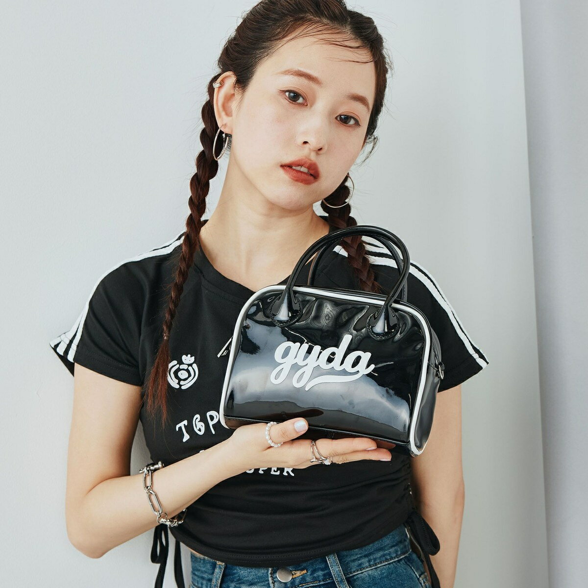 Boston Bags - 【WEB限定商品】GYDA (ジェイダ)2WAY チェーンショルダーミニボストンバッグ　GY-B33／ジェイダ（GYDA）