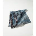 《FAVORITE》Light Blue Tapestry スカーフ《Tapis Noir》/イネド(INED)