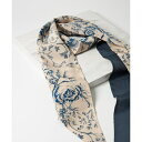 《FAVORITE》Slim Blue Toile スカーフ《Tapis Noir》/イネド(INED)
