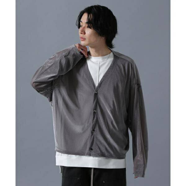 DankeSchon／ダンケシェーン／MESH VELOR CARDIGAN／エルエイチピー（LHP）
