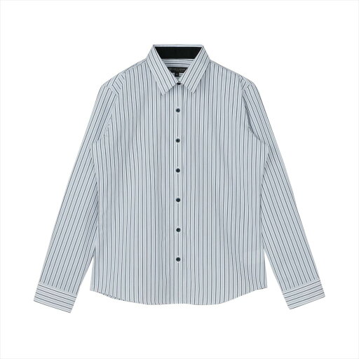 【透け防止】 レギュラー 長袖 形態安定 レディースシャツ/ブリックハウス(BRICKHOUSE) 【透け防止】 レギュラー 長袖 形態安定 レディースシャツ/ブリックハウス(BRICKHOUSE)