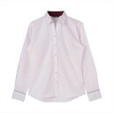 【透け防止】 スキッパー 長袖 形態安定 レディースシャツ/ブリックハウス(BRICKHOUSE)