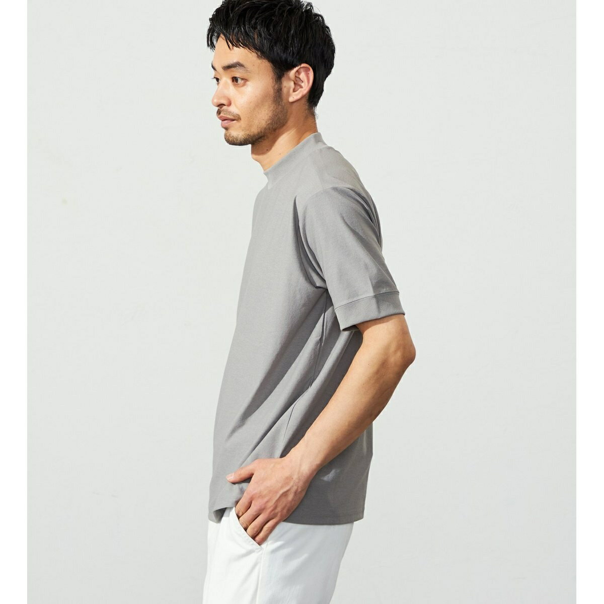 デニスラ モックネック Tシャツ 半袖 速乾／エドウィン（EDWIN）