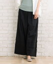 【大きいサイズ】 9号・15号(M・3L) INDESIGN タックヘムワイドパンツ/サブストリート(sab street)