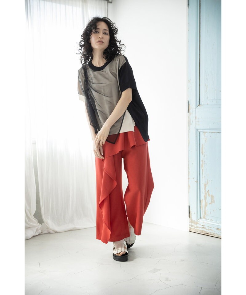 ドロストチュールニットプルオーバー／オズモーシス（OSMOSIS）