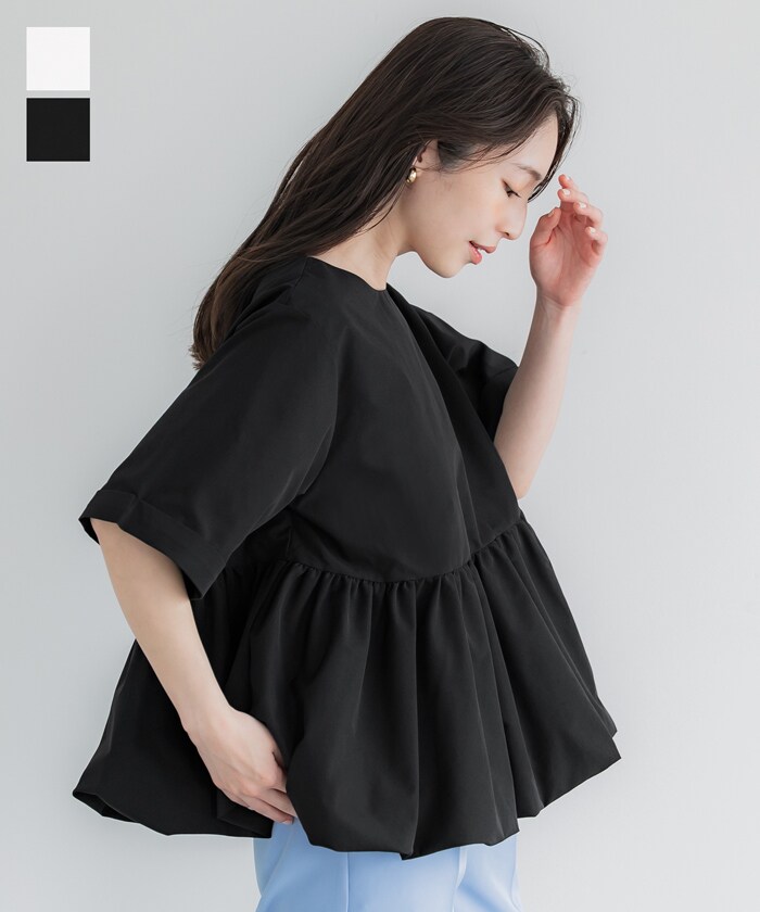 バルーン半袖ブラウス 全2色／コカ（coca）のサムネイル