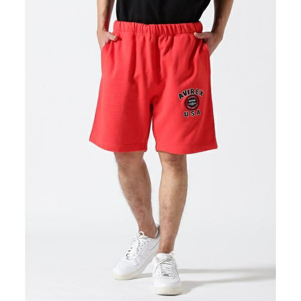 Cotton Pants - 《直営店限定》VARSITY LOGO SHORTS ／ バーシティ ロゴ ショーツ ／ AVIRE／アヴィレックス（AVIREX）