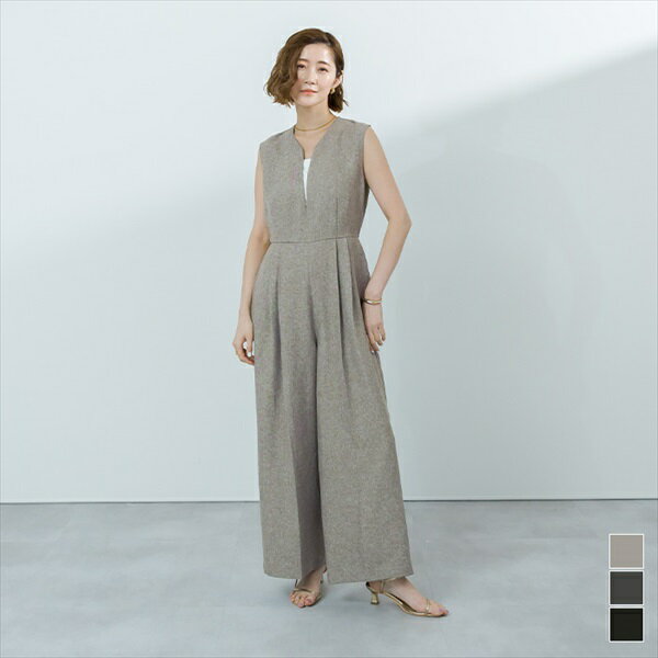 리넨 라이크 딥 하트 넥 올인원/유어스(ur's)