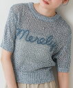 コード刺繍ロゴ入り麻タッチプルオーバー/バブ(Bab)(4)