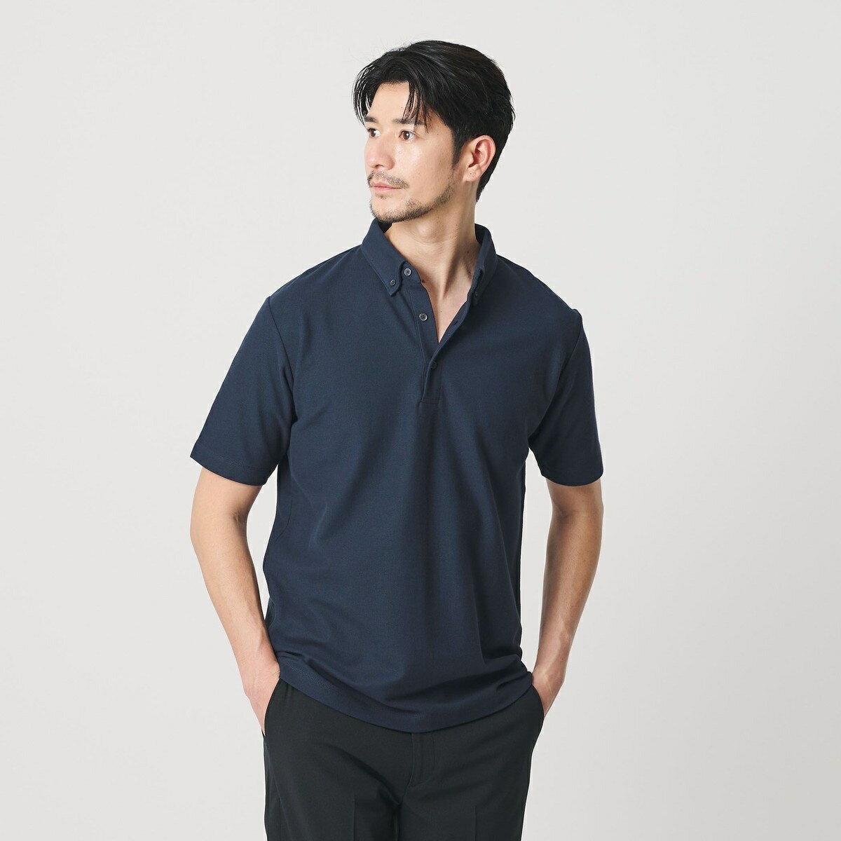 【WEB限定 WARDROBE SMART】ステイ クリーン ピケ BD ポロシャツ【抗菌防臭】／ビューティー＆ユース ユナイテッドアローズ（BEAUTY＆YOUTH）