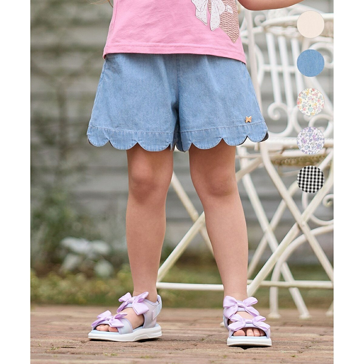 裾スカラップ ショートパンツ／エニィ（any FAM）