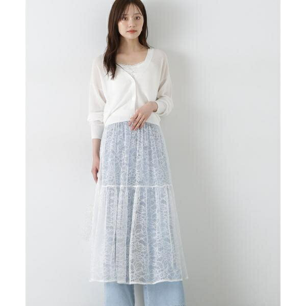 レイヤードレーススカート/プロポーション ボディドレッシング(PROPORTION BODY DRESSING)